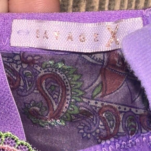 NWOT Savage X Fenty Bohemian Paisley Embroidered Teddy - Picture 7 of 10